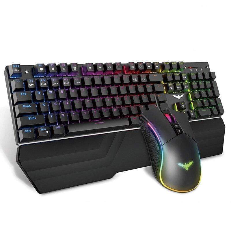 Conjunto Gamer Mouse + Teclado USB RGB - Havit