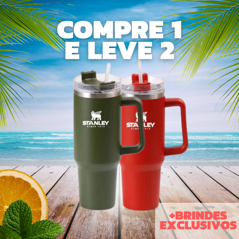 COMPRE 1 LEVE 2 - Stanley Copo Quencher 2.0 | 1,18 Litros + Brindes Exclusivos