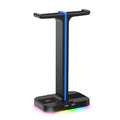 Suporte Duplo Para Headset RGB Havit Th650 2 Portas Usb